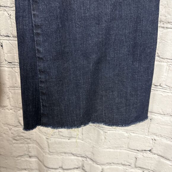 Ramy Brook Jeans High Rise Flare Sailor Buttons Dark Rinse Womens 29 Raw Hem - Picture 4 of 11